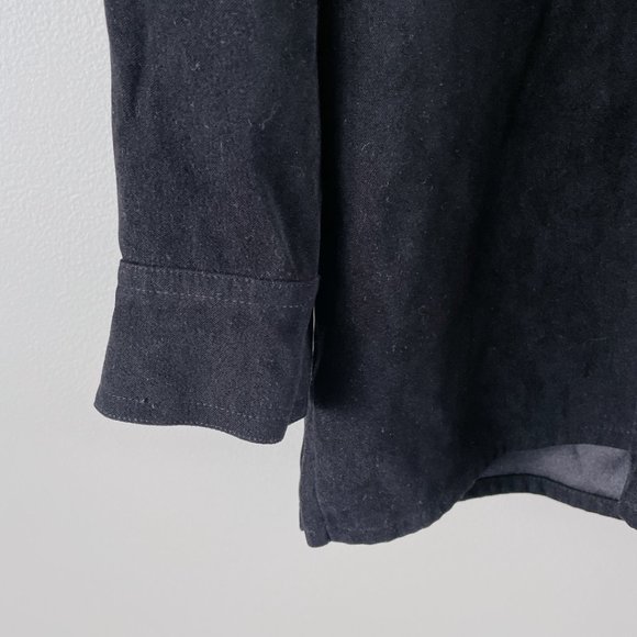 Alia Vintage Shacket black size 14 women’s oversized shirt - Picture 5 of 13